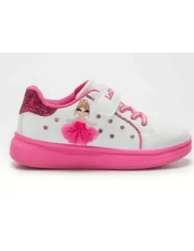 Bailarina blanco/fucsia