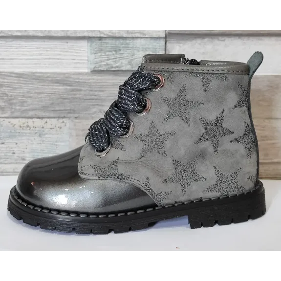 Charol metal fantasía plomo 2