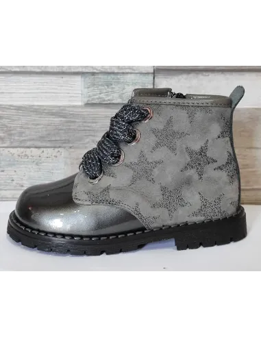 Charol metal fantasía plomo