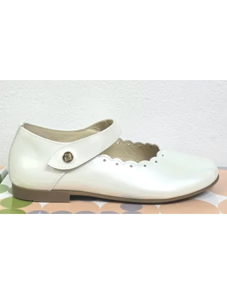 Charol pearl blanco
