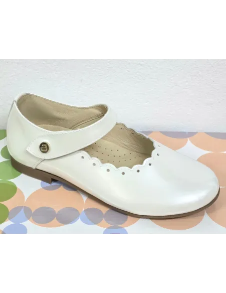 Charol pearl blanco