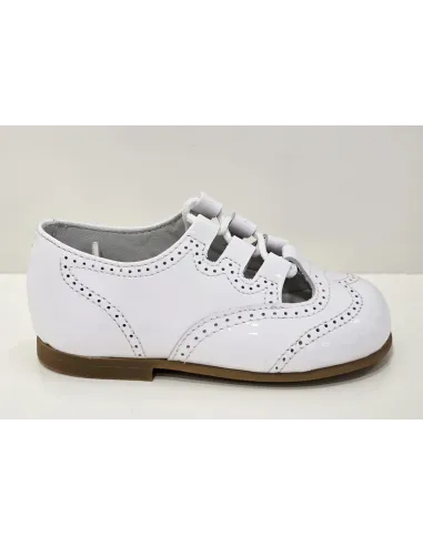 Inglesito charol blanco