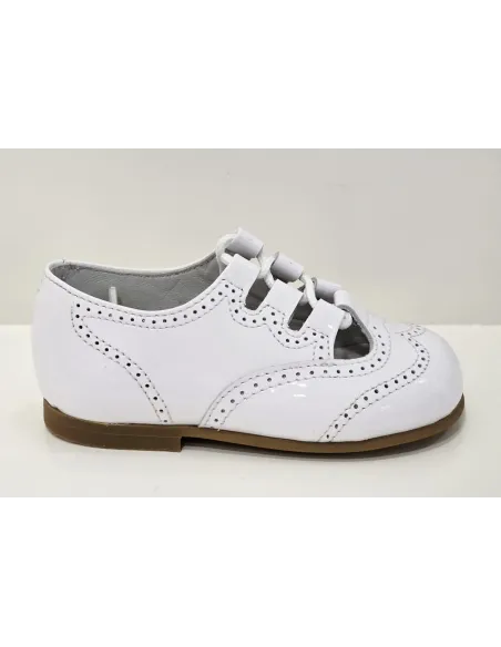 Inglesito charol blanco