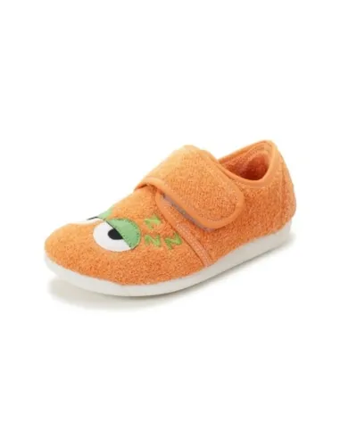 Zapatilla naranja cerrada
