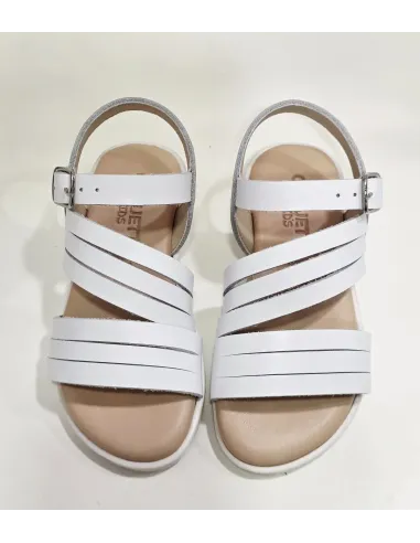 Sandalia tiras blanco