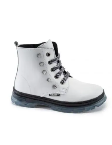 Bota blanco estrellas