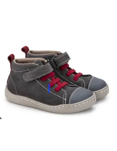 Botin gris guinda