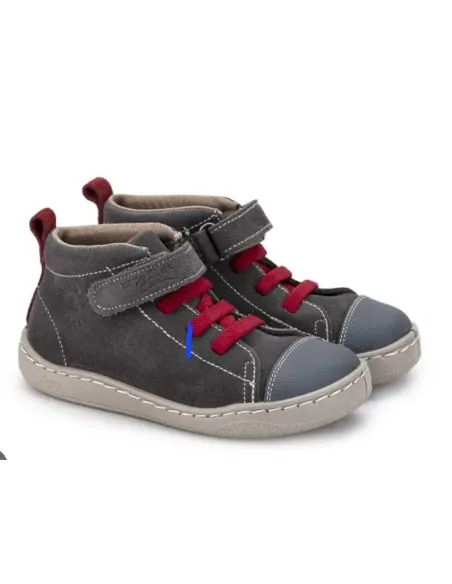 Botin gris guinda