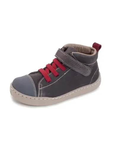 Botin gris guinda
