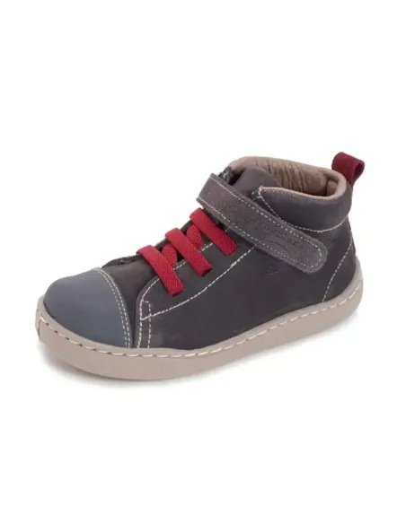 Botin gris guinda