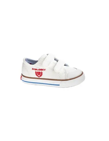 Zapatillas de Lona Canvas Blanco | Pablosky